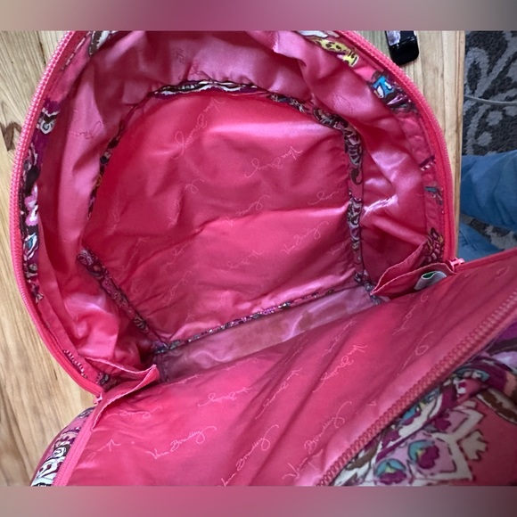 Vera Bradley Call me Coral Laptop backpack Retired pattern 034 - Picture 6 of 15